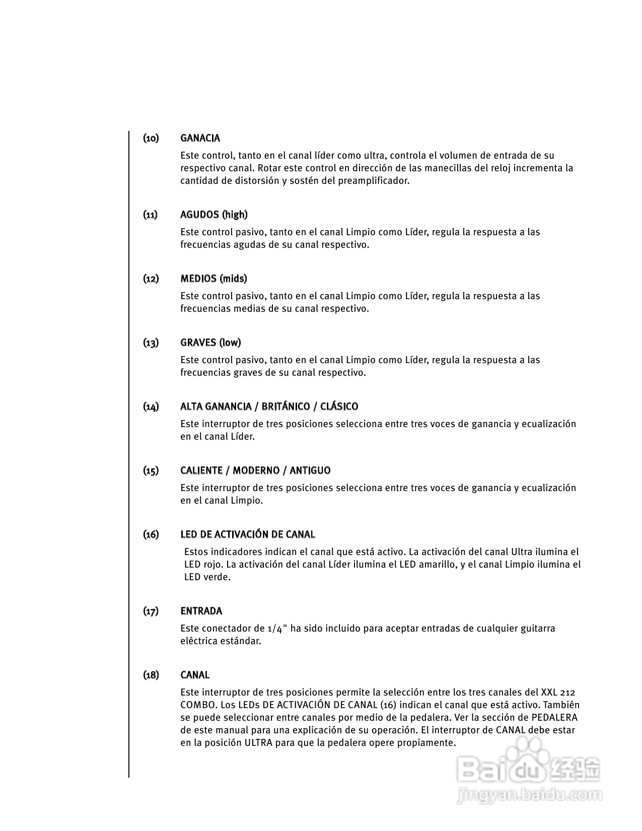 百威 XXL 212 Combo音响说明书:[1]