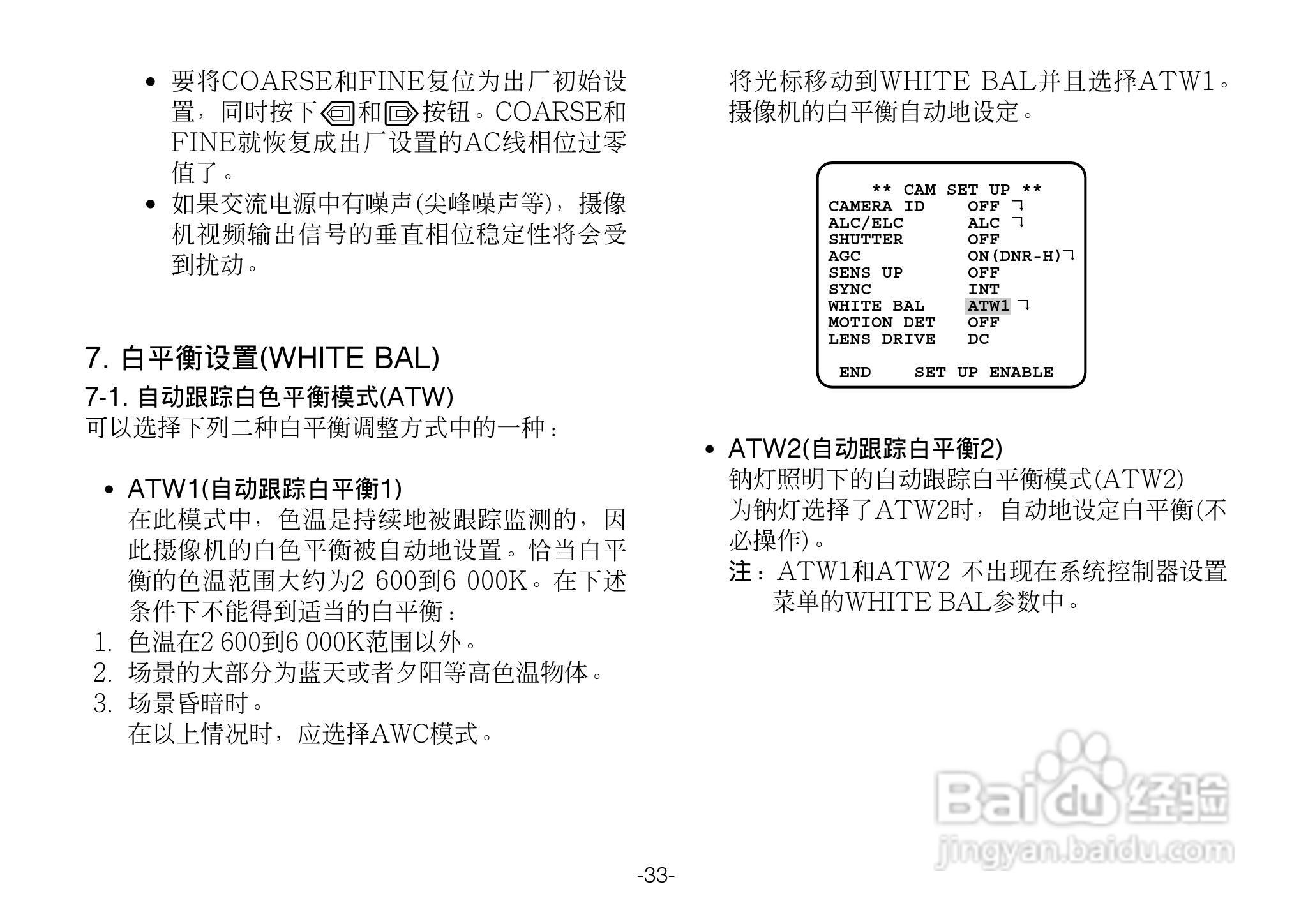 松下WV-CL924A超低照度彩色摄像机使用说明书:[4]