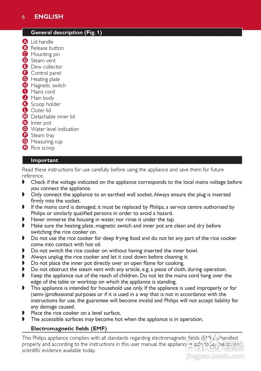 philips HD4702电饭锅说明书:[1]