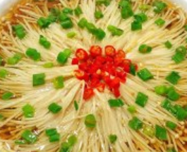 油泼金针菇怎么做