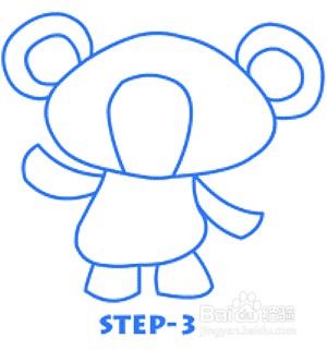 可爱的小熊卡通画