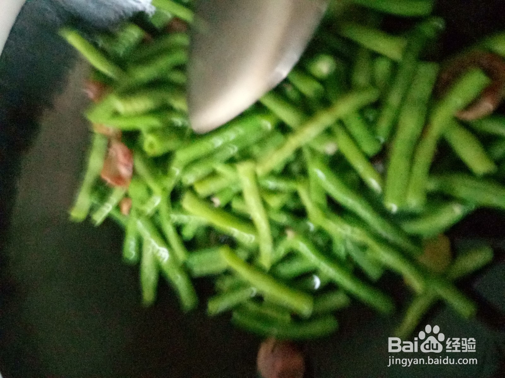 豆角芝麻酱炒香肠