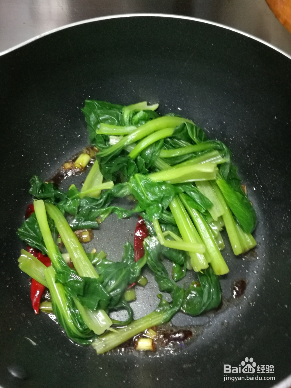 一次就会的海米炒油菜