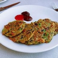 过年回家美食记94--青椒胡萝卜鸡蛋茄饼