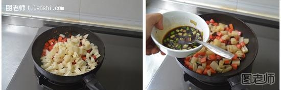 宫保藕丁的做法 没有肉一样也可以美味