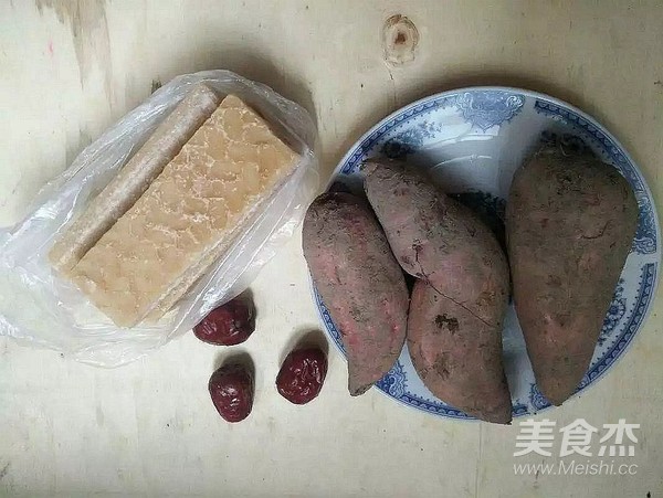 红枣花心番薯甜汤