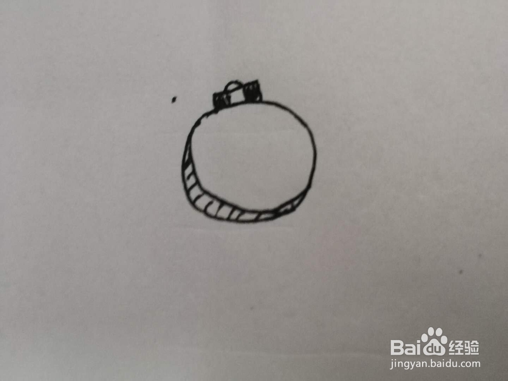 简笔画特制的指南针