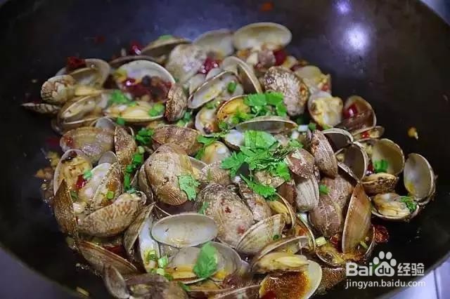 辣炒花蛤的做法