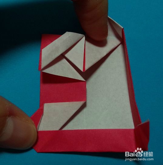 创意折纸如何折滑雪橇的圣诞老人(圣诞节礼物)