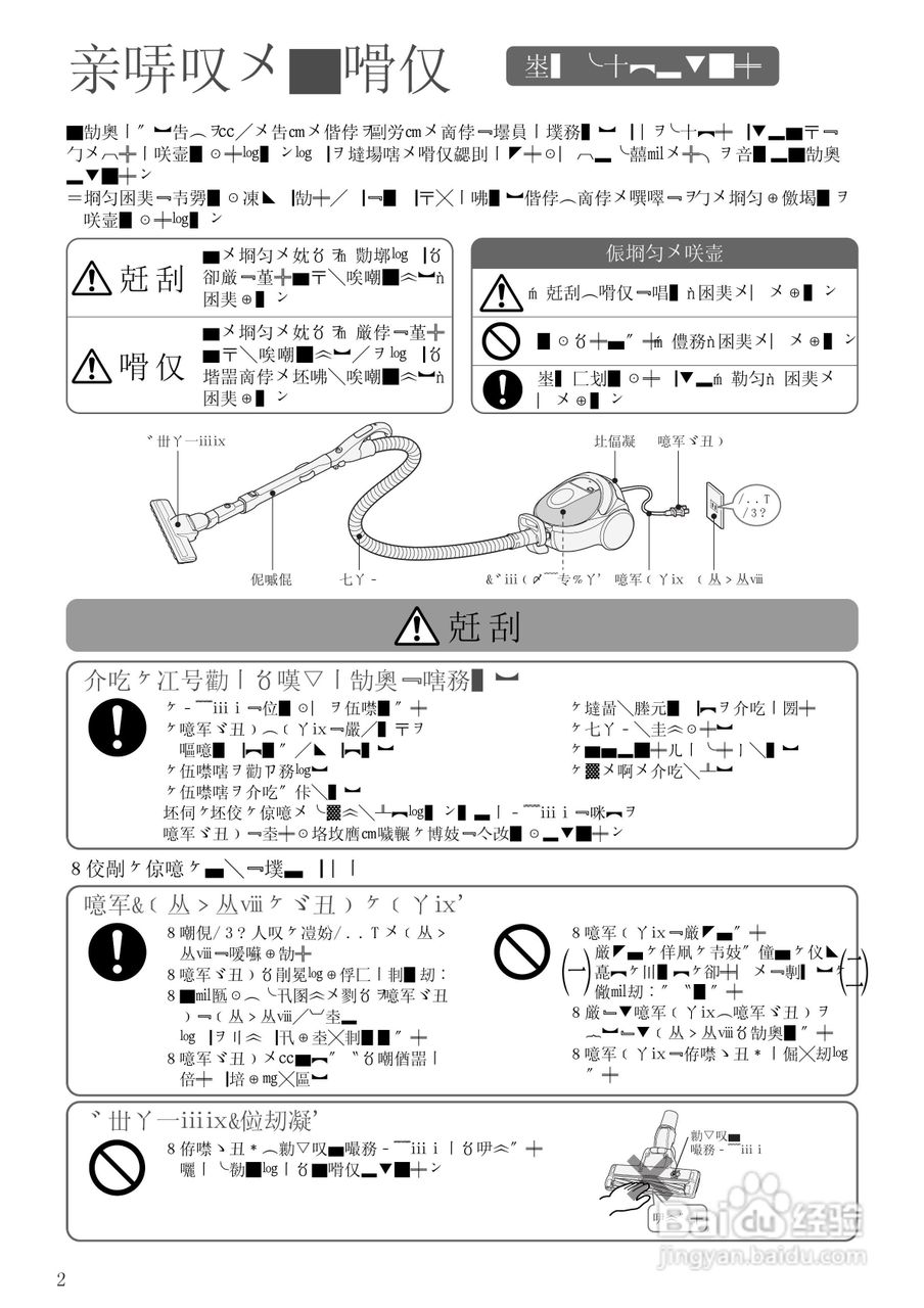 HITACHI日立电气扫除机CV-PM8说明书:[1]