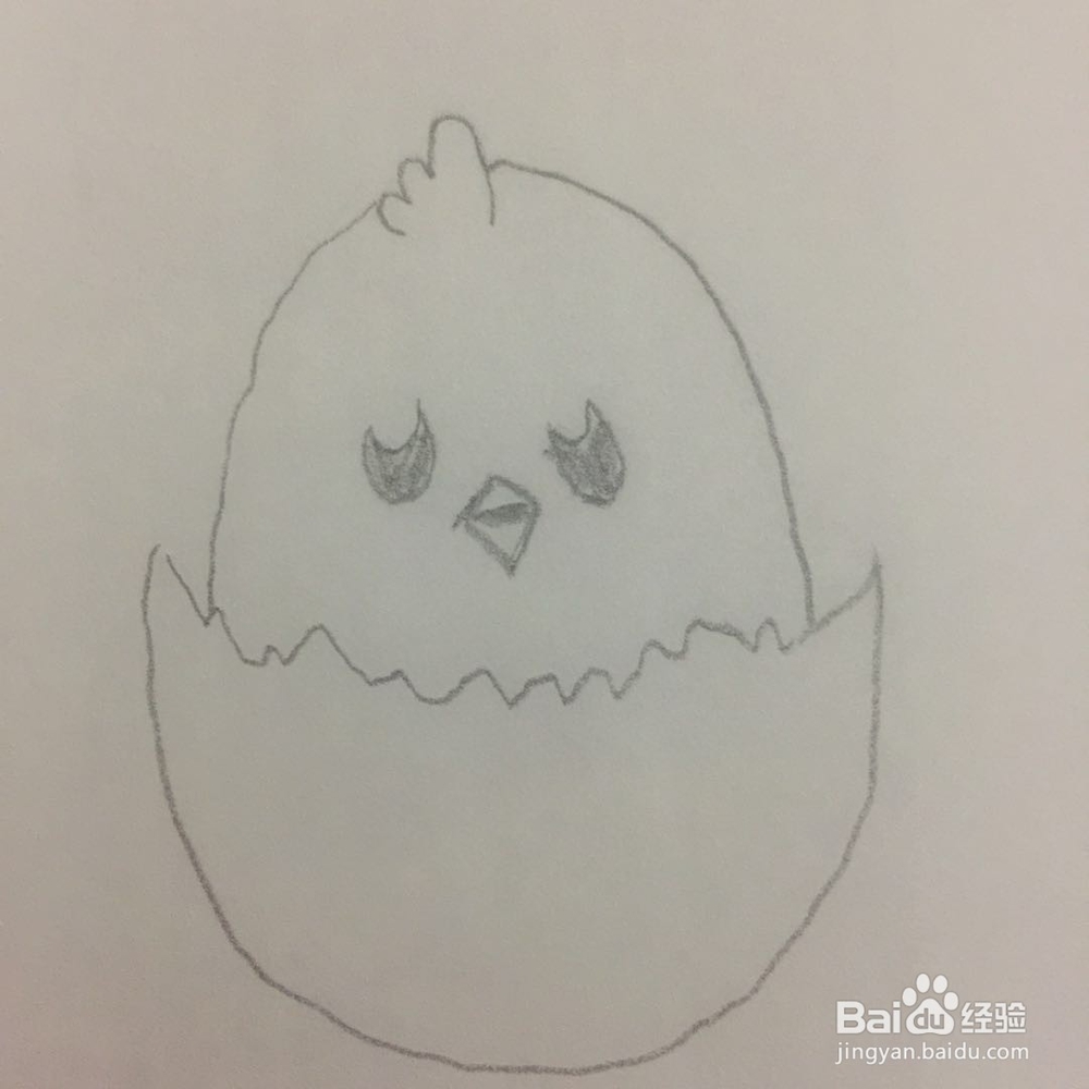 画小鸡的方法