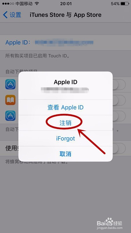 如何注销和登录Apple ID