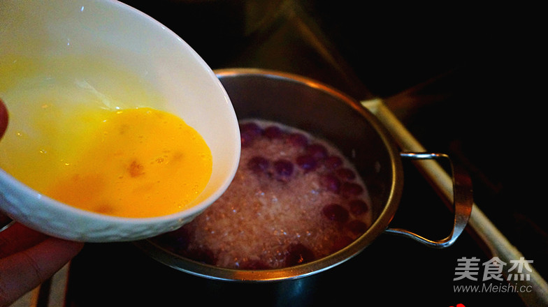 紫薯汤圆酒酿羹