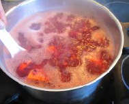 红曲米红薯粥的做法