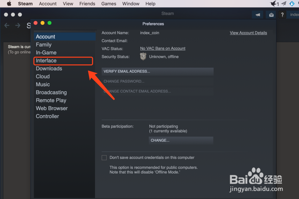 mac steam怎么设置中文