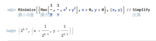 利用Mathematica求解双重最值问题
