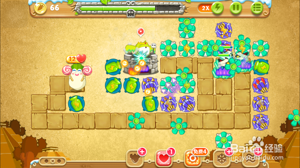 保卫萝卜2极地75关 七十五 图文攻略