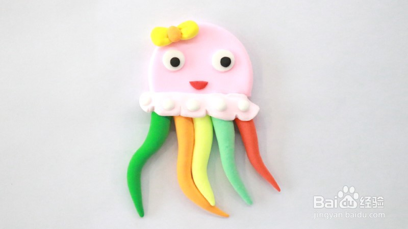 用超轻粘土做水母