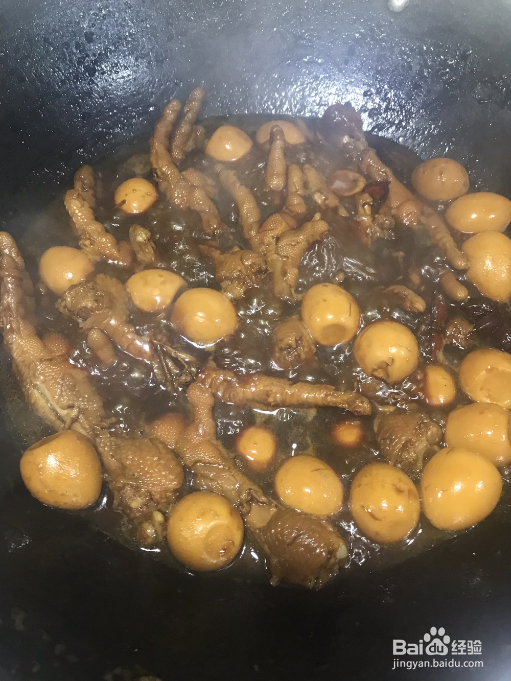 妈妈教我做的油卤鸡爪鹌鹑蛋