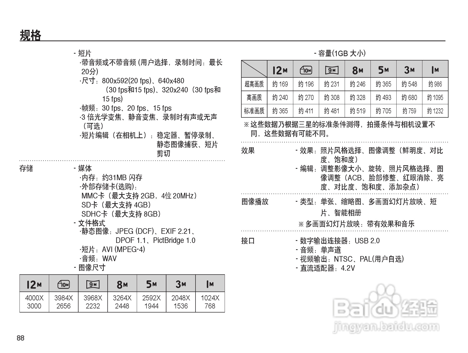 三星ST45数码相机使用说明书:[9]