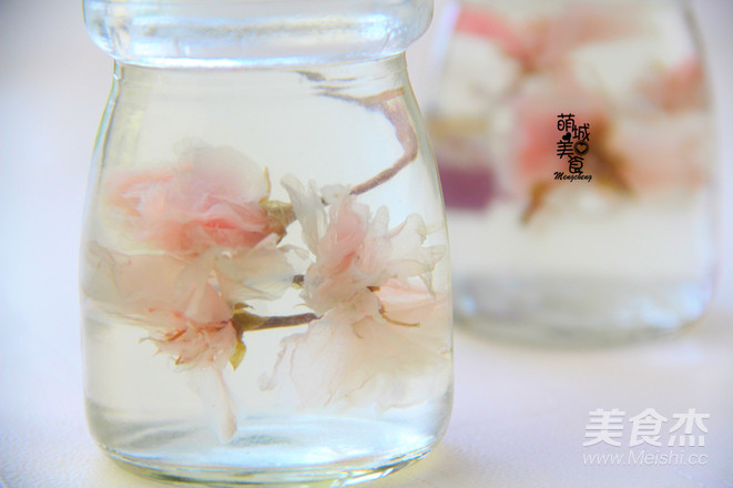 樱花果冻的做法