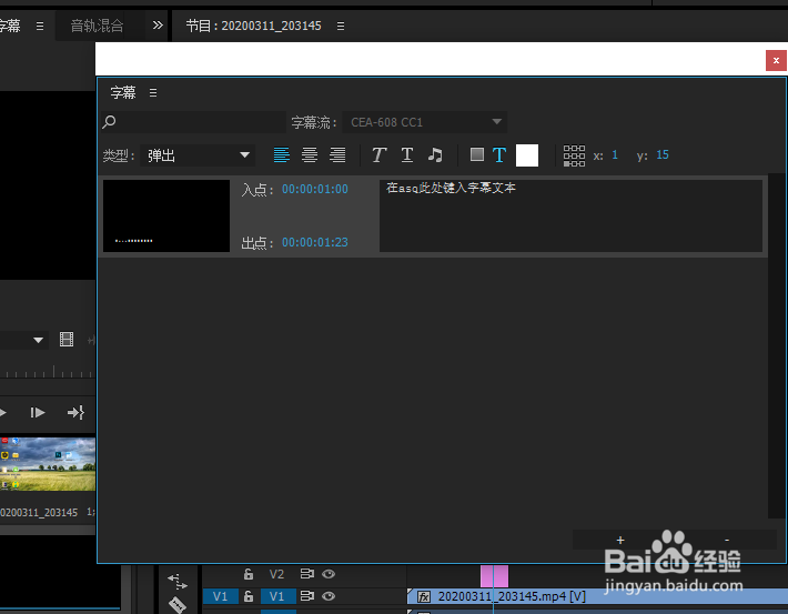 如何在Premiere中制作字幕
