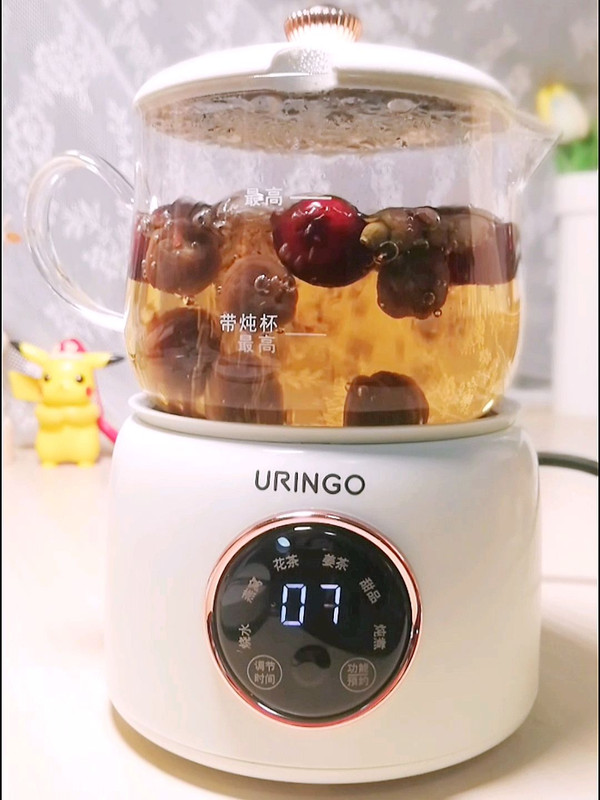 桂圆红枣玫瑰花茶