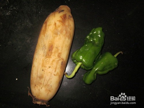 家常菜青椒藕片