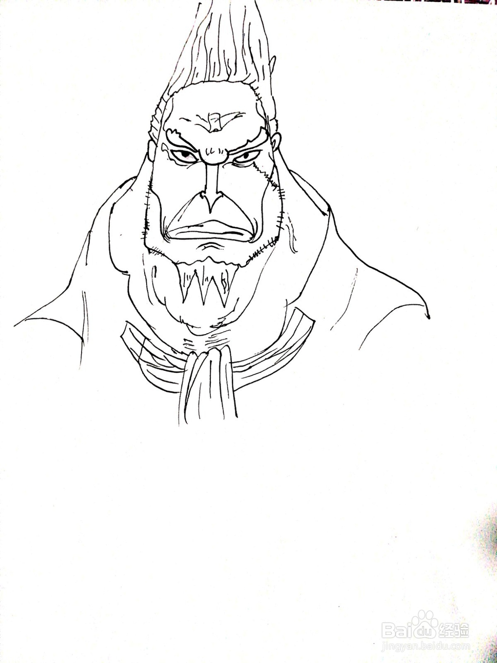 《航海王》系列之钢骨空简笔画