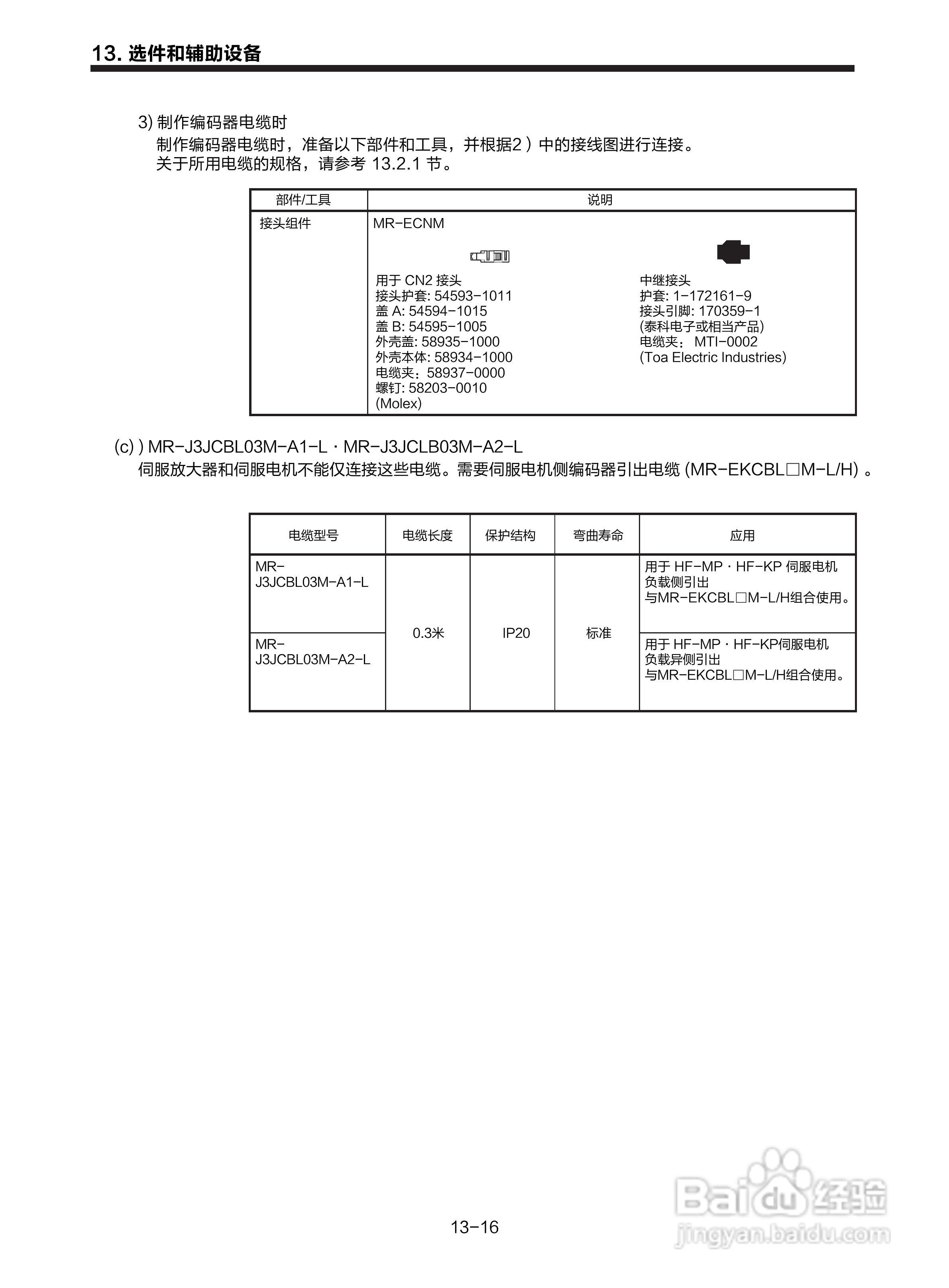 三菱 MR-E-□A-KH003 MR-E-□AG-KH003通用交流伺服接:[20]