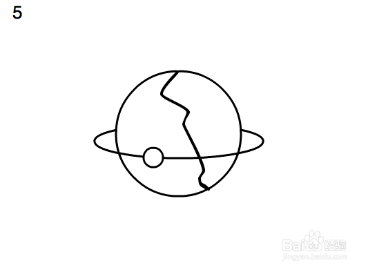 简单5步搞定星球简笔画