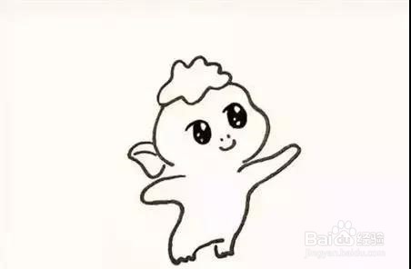 萌萌哒胡巴简笔画