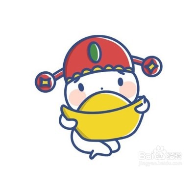 怎么画出可爱的财神?