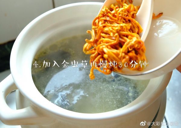 乌鸡花胶金虫草