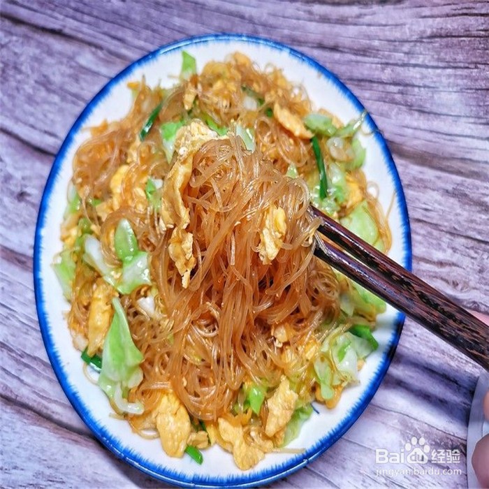 如何制作鸡蛋炒粉丝