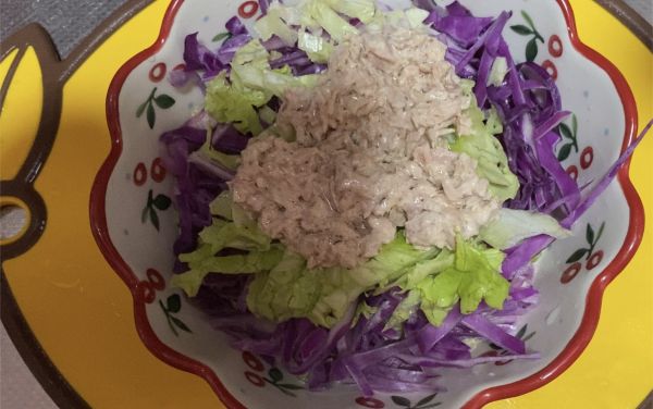 低脂金枪鱼轻食蔬菜沙拉