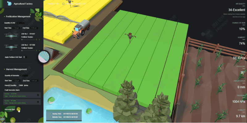 搭建智慧农场 3D 可视化管理平台