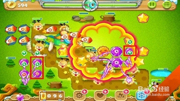 保卫萝卜2第21关金萝卜攻略