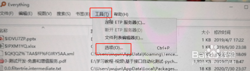 everything快速找到文件方法