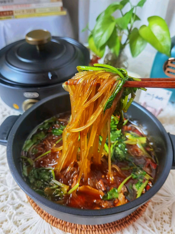 简单快手鸡杂辣粉丝