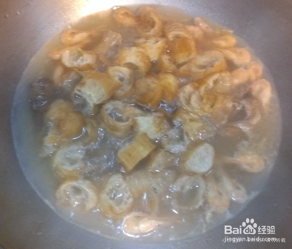 老菜新吃－－咸菜梗虾干油条汤