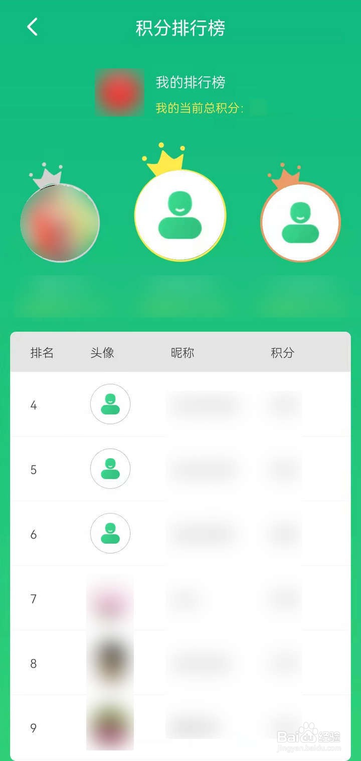 出行南宁APP怎么查看积分排行榜