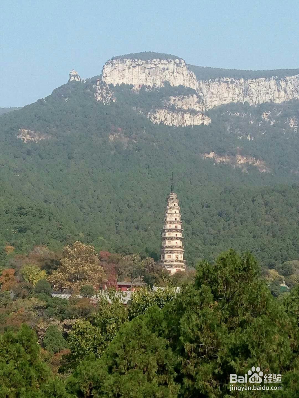 雄伟壮观的,灵岩寺塔景