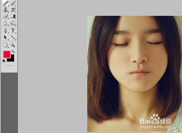 用ps抹去照片的小瑕疵：[1]修复画笔工具