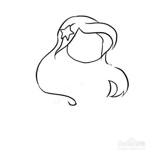 简笔画-如何画美人鱼的简笔画