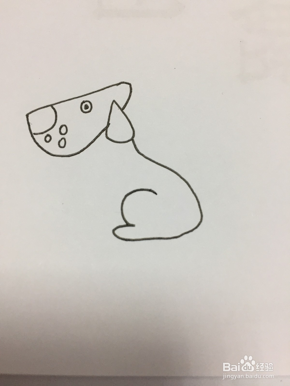 简笔画的狗狗