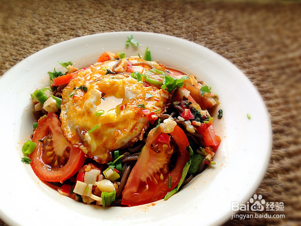 看完就会的秋葵荞麦凉面