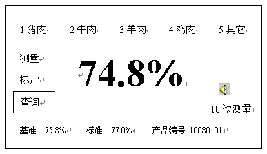 HM-RS肉类水分检测仪使用说明书