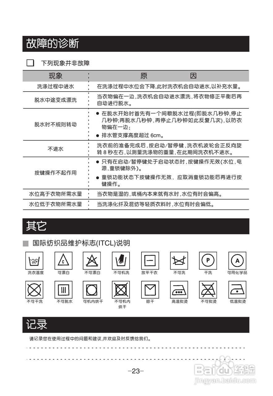 LG XQB50-307SF洗衣机使用说明书:[3]