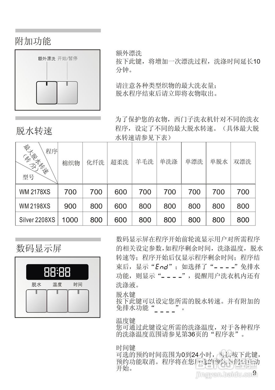西门子WM2198XS洗衣机使用说明书:[2]
